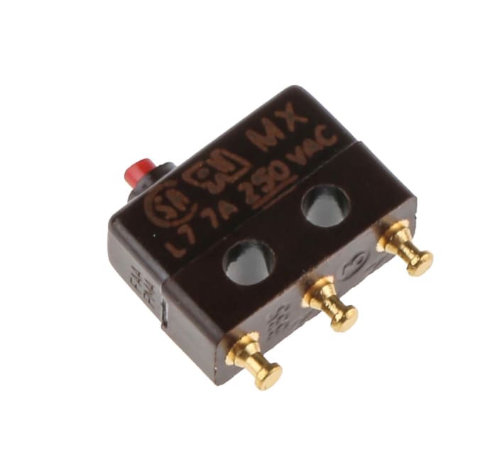 Microrupteur subminiature Levier RS PRO, A souder, 1 RT, 4 A @ 28 V c.c. 28 V dc, 250V c.a.