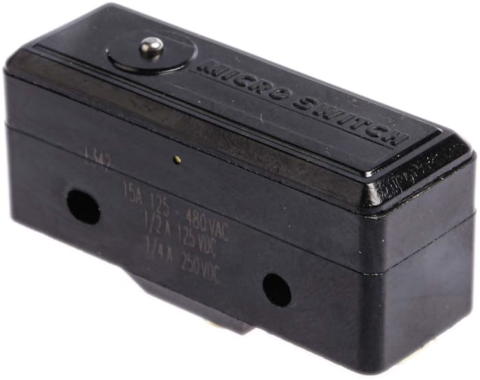 Honeywell Pin Plunger Micro Switch, Screw Terminal, 15 A @ 125 V ac, SPDT