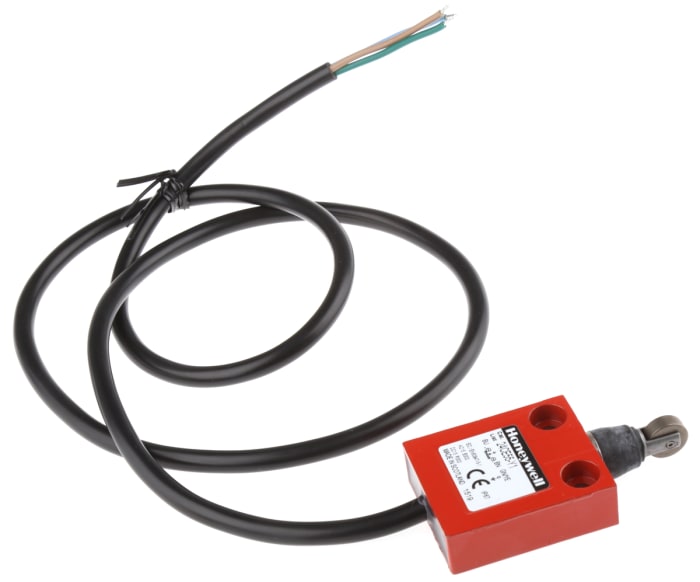 Honeywell 24CE Series Roller Plunger Limit Switch, NC, IP67, SPST, Die Cast Zinc Housing, 240V ac Max, 100mA Max