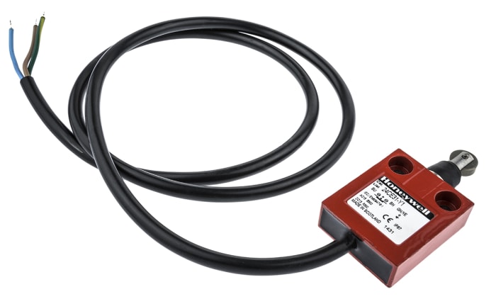 Honeywell 24CE Series Roller Plunger Limit Switch, NC, IP66, SPST, Die Cast Zinc Housing, 240V ac Max, 100mA Max