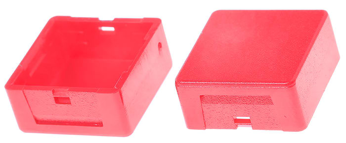 Indicator Lens Square Style, Red, 15mm Long