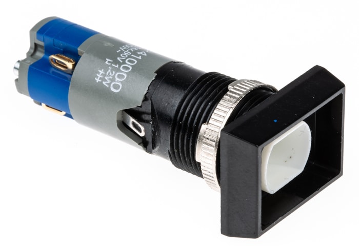 Saia-Burgess Illuminated Push Button Switch, Latching, Panel Mount, 16.2mm Cutout, SPDT