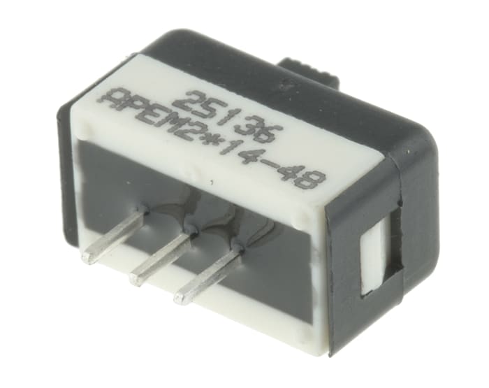 APEM PCB Slide Switch SPDT Latching 4 A @ 125 V ac Slide