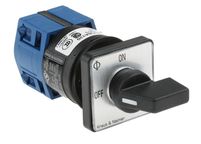 Kraus & Naimer, SP 2 Position On-Off Cam Switch, 10A