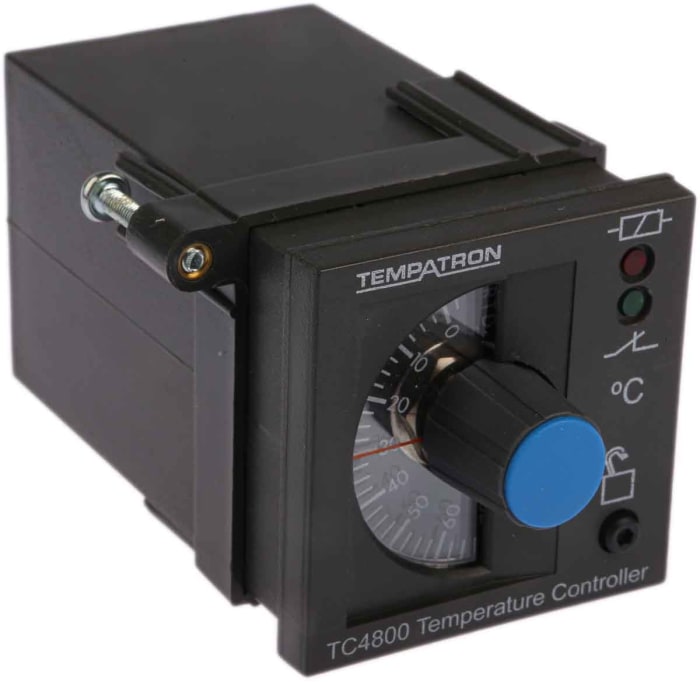 Tempatron 1/16 DIN On/Off Temperature Controller, 48 x 48mm Relay, 110 → 240 V ac Supply Voltage