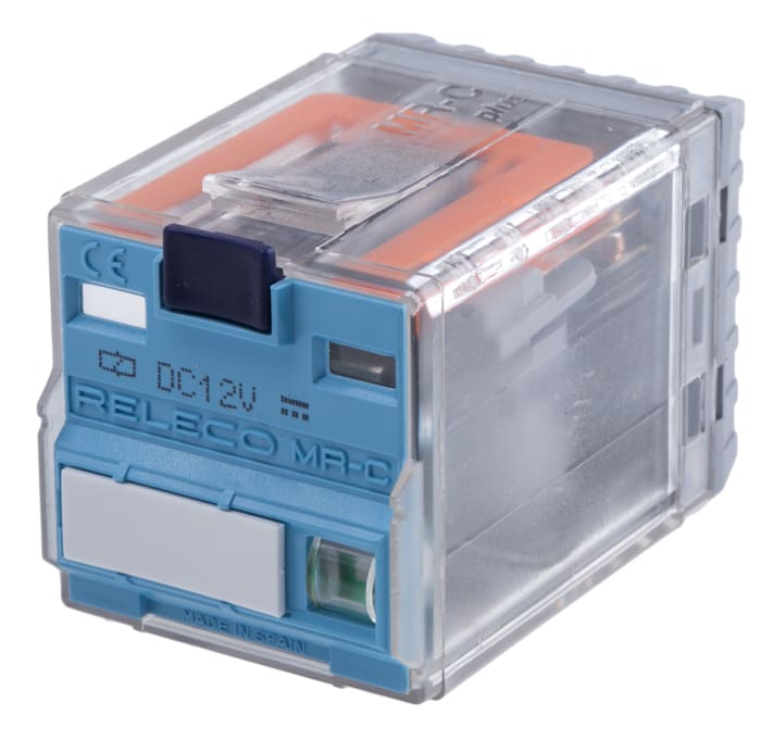 Releco Plug In Power Relay, 12V dc Coil, 10A Switching Current, DPDT