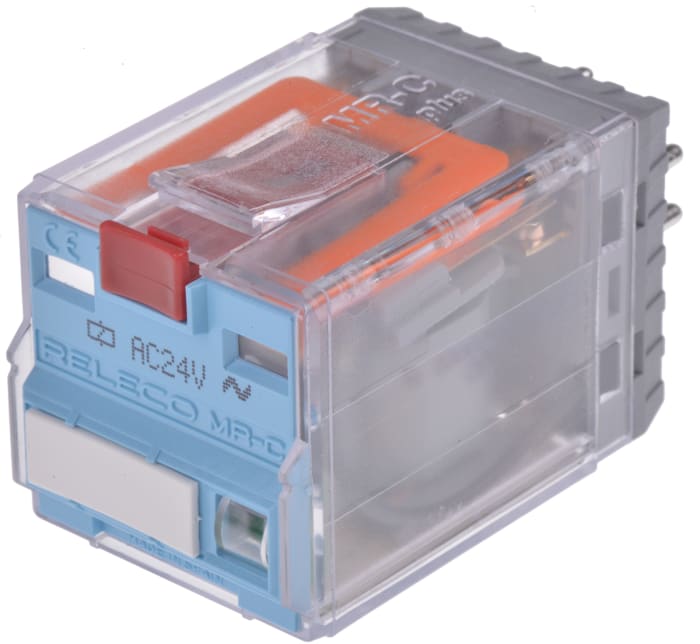 Relais de puissance Releco MRC, 2 RT, bobine 24V c.a. Enfichable