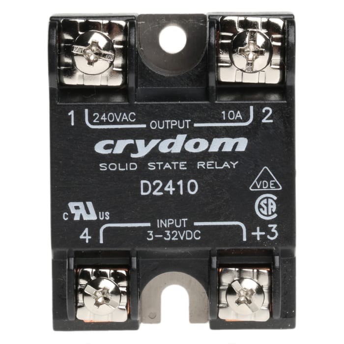Sensata Crydom Solid State Relay, 10 A rms Load, Surface Mount, 280 V rms Load, 32 V Control