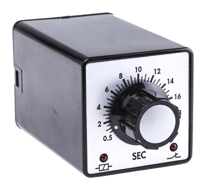 Relais temporisé Tempatron, 110V c.a., Enfichable, 2 contacts