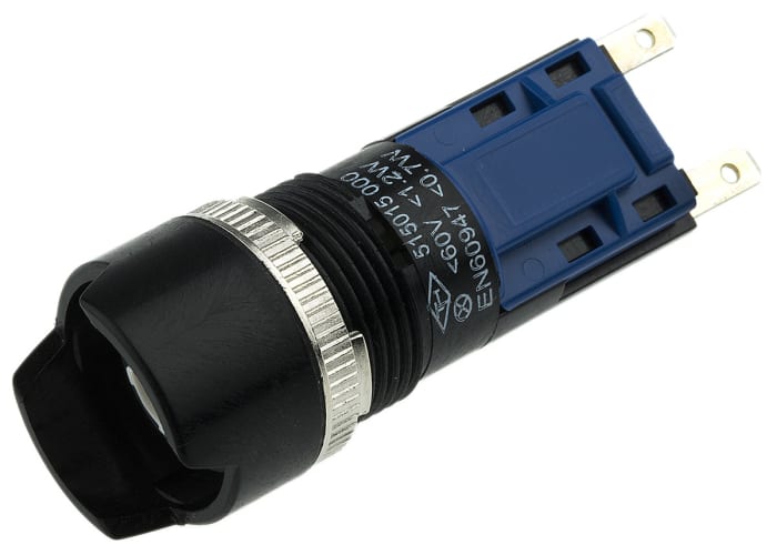 Latching Push Button Switch, IP67, Panel Mount