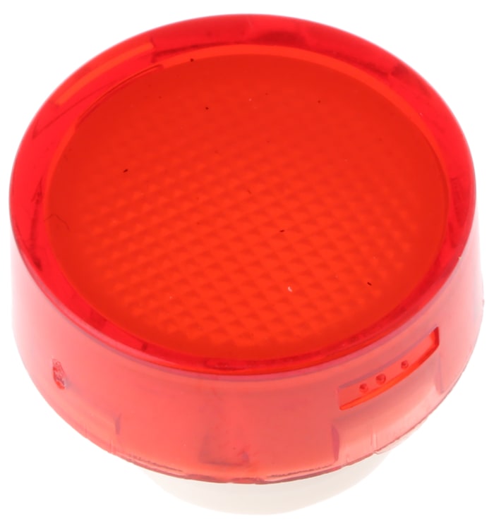 Embellecedor para botón pulsador Rojo Circular para uso con Serie TP2
