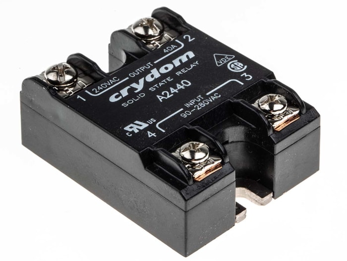 Sensata Crydom Series 1 Series Solid State Relay, 40 A rms Load, Surface Mount, 280 V rms Load, 280 V rms Control