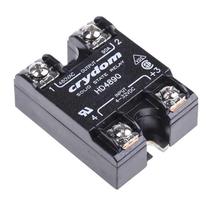 Sensata Crydom HD Series Series Solid State Relay, 90 A Load, Panel Mount, 530 V Load, 32 V Control