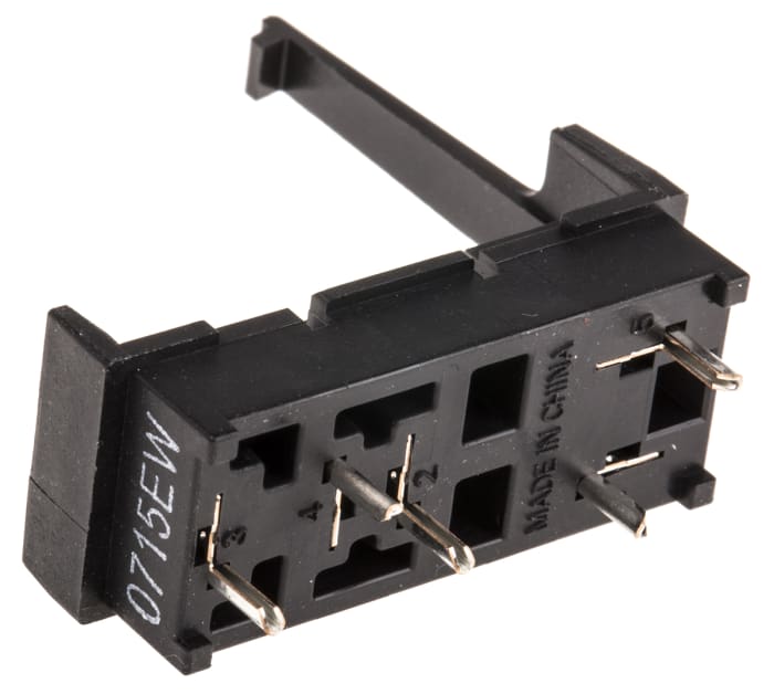 Omron P2R 5 Pin 250V ac PCB Mount Relay Socket, for use with 1 Pole G2R Series