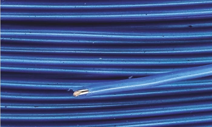 RS PRO Blue 0.13 mm² Hook Up Wire, 26 AWG, 1/0.4 mm, 100m, Tefzel Insulation