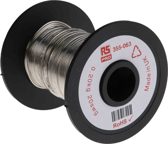 RS PRO 0.91mm Tinned Copper Wire, 19 AWG 34.6m Reel
