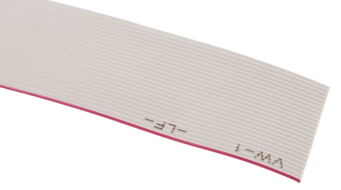 RS PRO Flat Ribbon Cable, 25-Way, 1.27mm Pitch, 30m Length