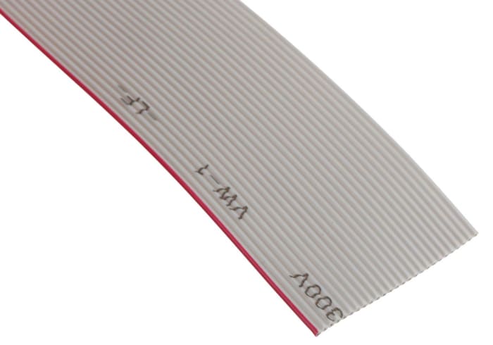 RS PRO Flat Ribbon Cable, 26-Way, 1.27mm Pitch, 30m Length