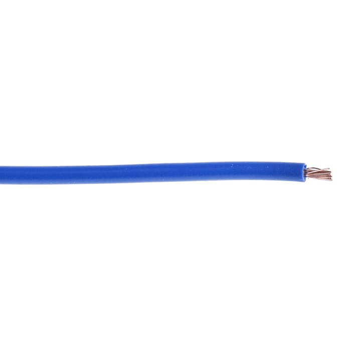 RS PRO  RS PRO Blue 1 mm² Hook Up Wire, 18 AWG, 16/0.2mm, 100m
