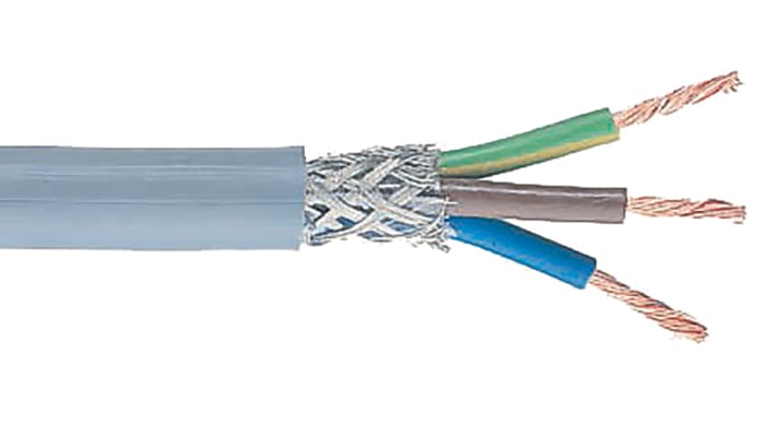 Řídicí kabel CY 3žilový plocha průřezu 2,5 mm², 25 A, 300/500 V Polyvinylchlorid PVC plášť , vnější průměr: 9.75mm
