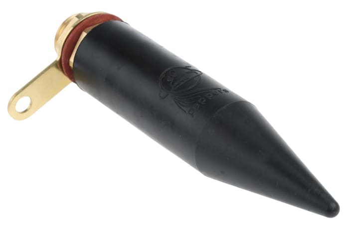 Black Brass Cable Gland, M20 Thread, 8.4mm min., 13.5mm max., IP66