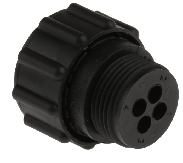 Conector circular TE Connectivity macho serie CPC Series 1 de 4 vías hembra, tamaño carcasa 11, montaje aéreo