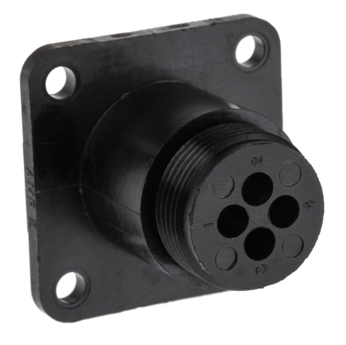 TE Connectivity Circular Connector, 4 Contacts, Panel Mount, Socket, Male, CPC Series 1 Series