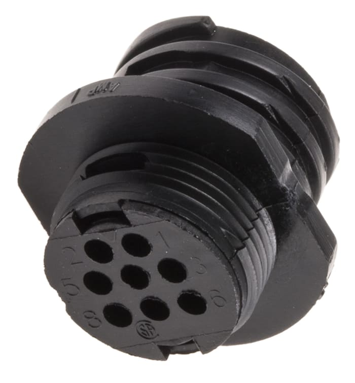 TE Connectivity Circular Connector, 8 Contacts, Cable, Standard Connector, Socket, Male, IP67, CPC Series