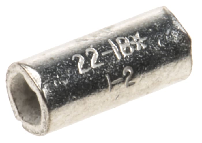 TE Connectivity, SOLISTRAND Parallel Splice Connector, Uninsulated, Tin 22 → 16 AWG