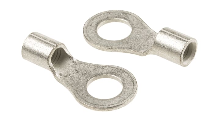 TE Connectivity, SOLISTRAND Uninsulated Crimp Ring Terminal, M8 Stud Size, 6.6mm² to 10.5mm² Wire Size