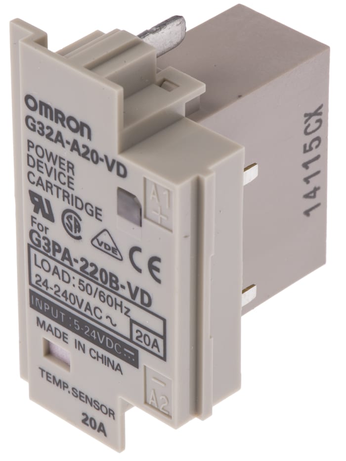 Omron Power Device Cartridge for G3PA Relay, G32A-A20-VD DC5-24