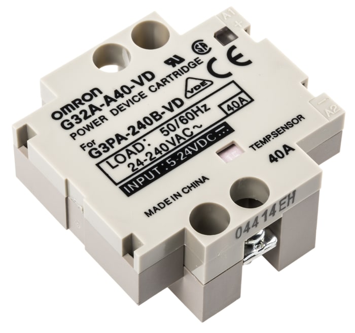 Omron Panel Adapter for G3PA-240B SSR, G32A-A40-VD DC5-24