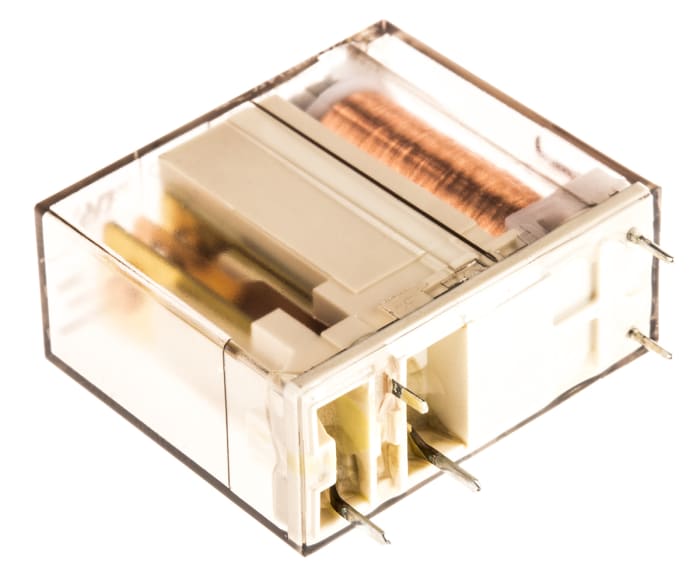 TE Connectivity PCB Mount Non-Latching Relay, 12V dc Coil, 12A Switching Current, SPDT