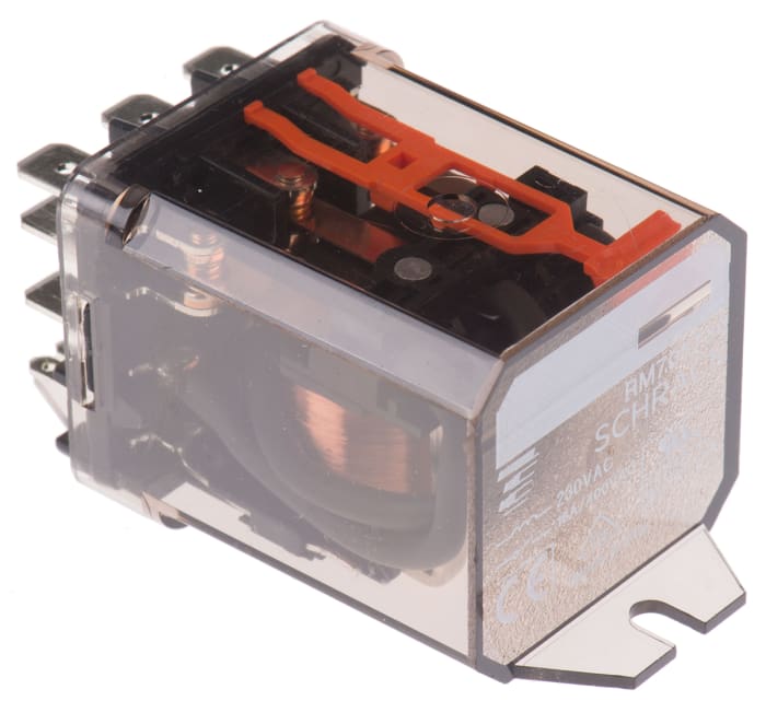 TE Connectivity Flange Mount Non-Latching Relay, 230V Coil, 16A Switching Current, 3PDT