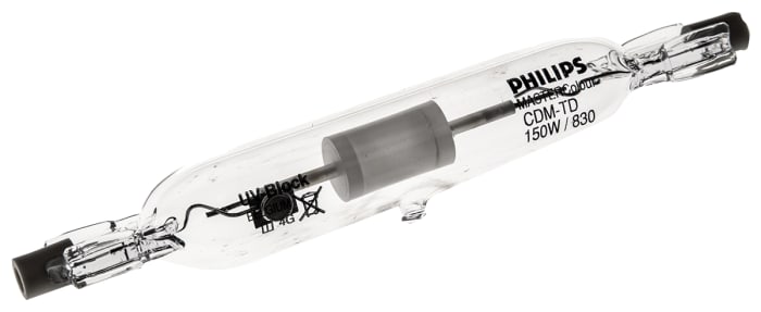 Lampe aux halogénures métalliques 150 W Clair, Tubulaire, culot RX7s, 13 250 lm, 16000h