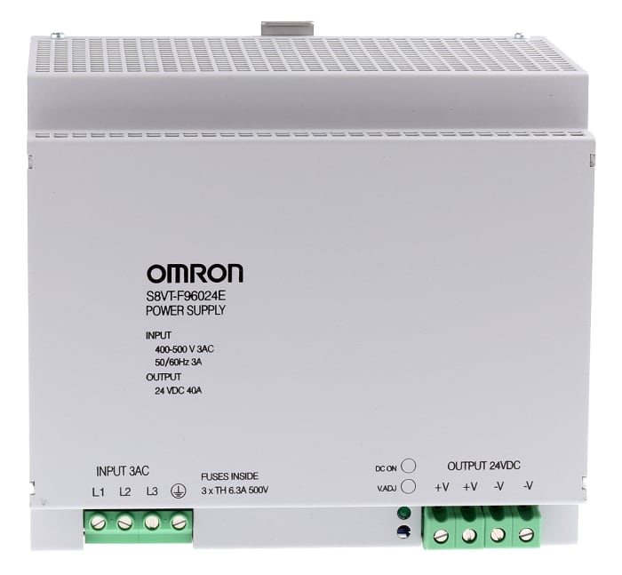 Omron Switch Mode DIN Rail Panel Mount Power Supply, 40A Output, 960W