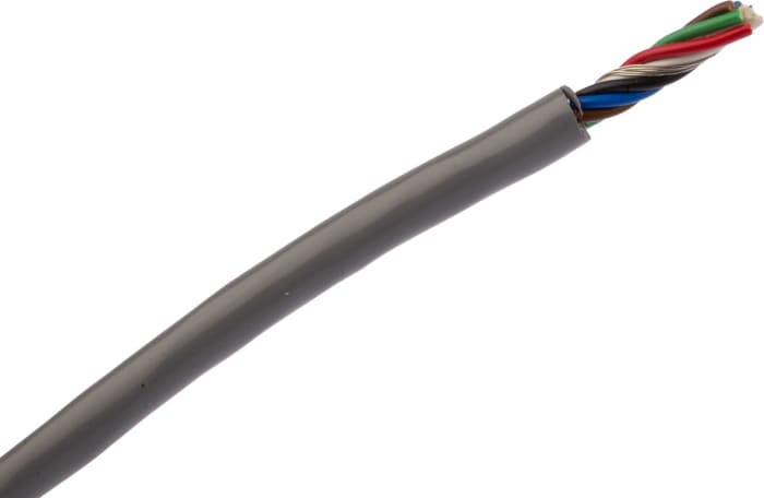 Câble multiconducteur Belden, 6x 0,22 mm², 24 AWG, Blindé RS-232, 305m