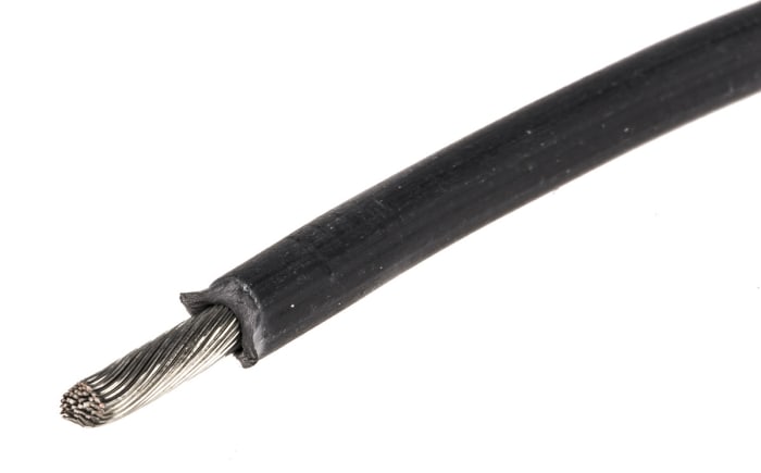 Fils de connexion RS PRO, 2,5 mm², Noir, 13 AWG, 100m, 600 V