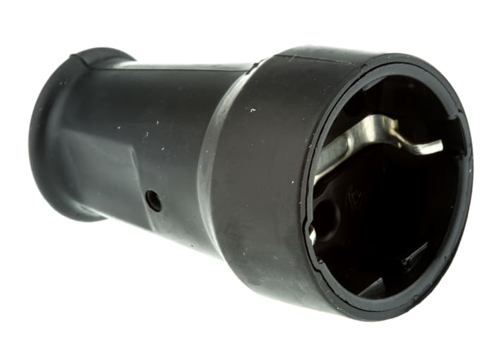 Kopp German Mains Connector, 16A Black Rubber, 250 V ac