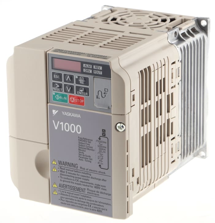 Omron Inverter Drive, 3.7 kW, 3 Phase, 400 V ac, 8.8 A, V1000 Series