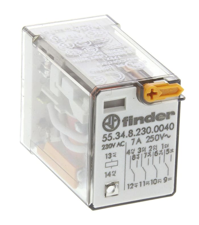 Finder Röle (Tutucu Olmayan), 230V ac 4PDT