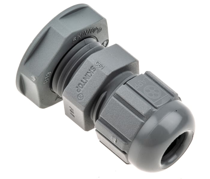 Lapp SKINTOP Series Grey Polyamide Cable Gland, PG7 Thread, 2.5mm min., 6.5mm max., IP68