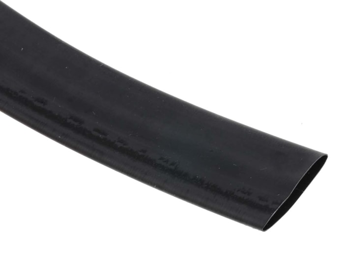 Gaine thermorétractable RS PRO, Diam. 19mm, Long. 6m, Rétreint 2:1, Noir