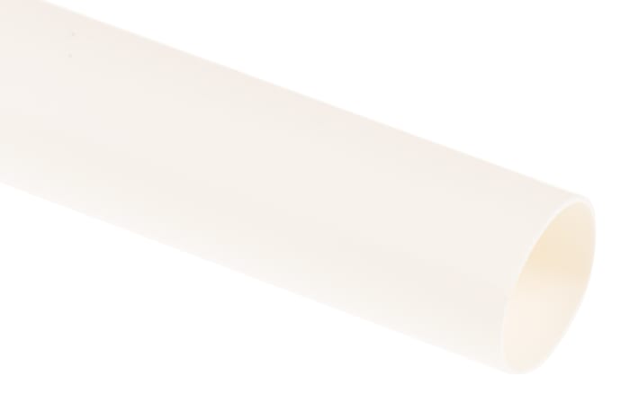 Gaine thermorétractable RS PRO, Diam. 9.5mm, Long. 1.2m, Rétreint 2:1, Blanc