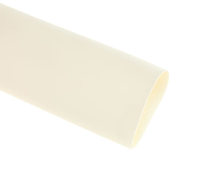 Gaine thermorétractable RS PRO, Diam. 25.4mm, Long. 1.2m, Rétreint 2:1, Blanc