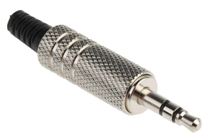 Konektor jack, Stereo, Kabelová montáž, 3,5 mm barva Přírodní, Samec, Stereo, materiál kontaktu: Mosaz, materiál