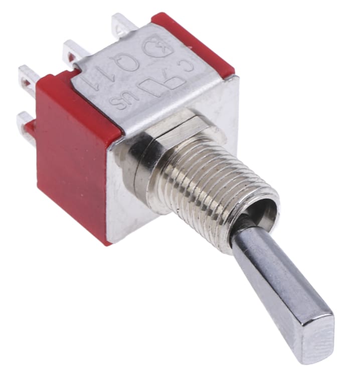 Toggle Switch / Toggle Anahtar, DPDT, 250 V ac'de 5 A, Pano/Panele Monte, Açık-Açık