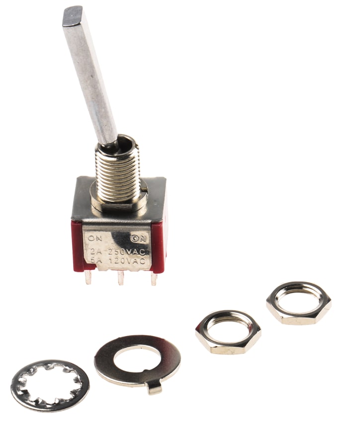 RS PRO Toggle Switch, Panel Mount, On-On, DPDT, Solder Terminal, 28V dc