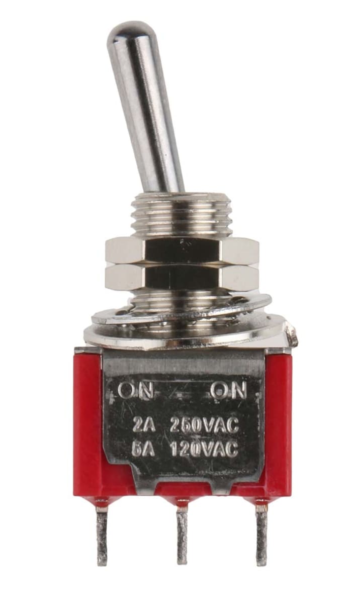 RS PRO Toggle Switch, Panel Mount, On-On, SPDT, Solder Terminal
