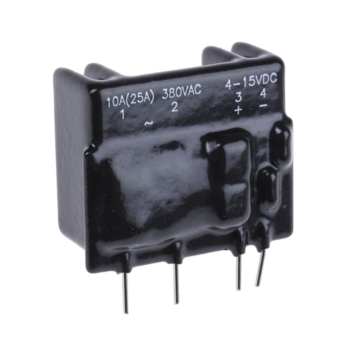 Relé de estado sólido Sensata Crydom, control 4 → 15 Vdc, carga 48 → 530V ac, 25 A rms máx., montaje en
